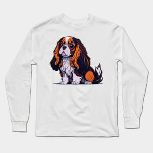 Cavalier King Charles Spaniel Portrait Long Sleeve T-Shirt